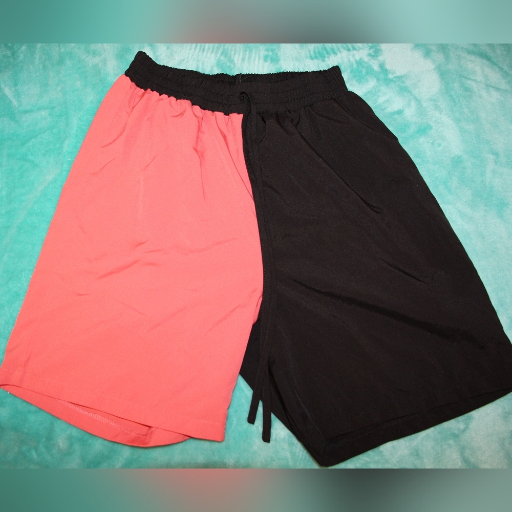 Black And Pink Shorts